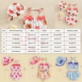 thumbnail image 3 of Mnyotv Toddler Baby Girl Swimsuit 3pcs Bathing Suit Bikini Tops and shorts with sun hats for girls, 3 of 5
