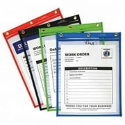 C-Line Products 50920 Heavy-Duty Super Heavyweight Plus Shop Ticket Holders, Assorted Color, Box - 20