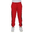 thumbnail image 3 of Mens Fleece Joggers With Contrast Side Striped Trim, 3 of 5
