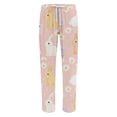 thumbnail image 3 of Hearthz Easter Mens Pajamas Bottoms Easter Eggs Graphic Lounge Pants Men Drawstring Straight Leg Sleep Bottoms with Pocket, 3 of 4
