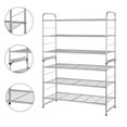 thumbnail image 2 of Bextsrack 3-Tier Stackable Shoes Rack Storage Shelf, Silver, 2 of 7