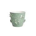 thumbnail image 2 of AuroraX Butterfly Pattern Plantser Double Layer Hollow Plantser Decorative Ventilated Lightweight Indoor Outdoor Plastic Embossed Garden Pot Green, 2 of 6