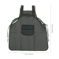 thumbnail image 4 of SHISUYAN Black Reusable TPU Apron with Shoulder Strap for Cooking and Baking 1 Piece, 4 of 8