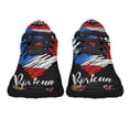 thumbnail image 5 of Hispanic Heritage Boricua Puerto Rico Shoes Sneakers Black Size 5, 5 of 7