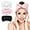 3 pack-Black,White,Pink, variant on Teen Girls Fuzzy Skincare Headband - Face Washing Hair Band Terry Cloth Headbands for Washing Face