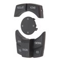 thumbnail image 4 of Kit de perilla de botón de control multimedia para consola central, elegante cubierta de botón multimedia antiarañazos, repuesto para Serie 1, 3, 5, negro mate, 4 of 5