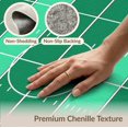 thumbnail image 6 of ODIKA 3'x5' Washable Throw Rug Stain Resistant, Low Profile, Non-Slip Theme Stadium Layout Striped Gridiron Markings Field Football Refined Structured for Entryway, Kitchen, Mudroom, 6 of 7