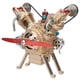 thumbnail image 4 of D Kit de construcción de motor, TECHING Motor de 2 cilindros Modelo de construcción de motor de metal Kit de ensamblaje de motor de cilindro TECHIN Construcción robusta NikouMX herramienta, 4 of 8