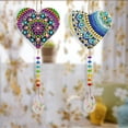 thumbnail image 3 of Diamond Painting Kit Hanging Pendant Crafts 2 Pcs DIY Special Shaped Drill Crystal Light Window Wind Chimes Jewelry Kit for Home Garden Decoration Gift, 3 of 9
