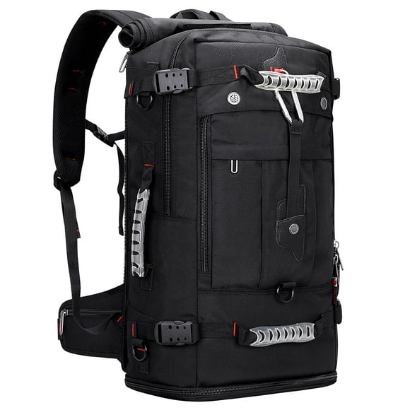 Mochila de viaje WITZMAN B681 negra para hombre y mujer de 17 pulgadas