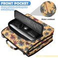 thumbnail image 6 of Zipper Binder with Shoulder Strap 2 inch 3 Ring Waterproof File Folder Organizer Bag 500 Sheet Palm Trees Pattern, 6 of 8