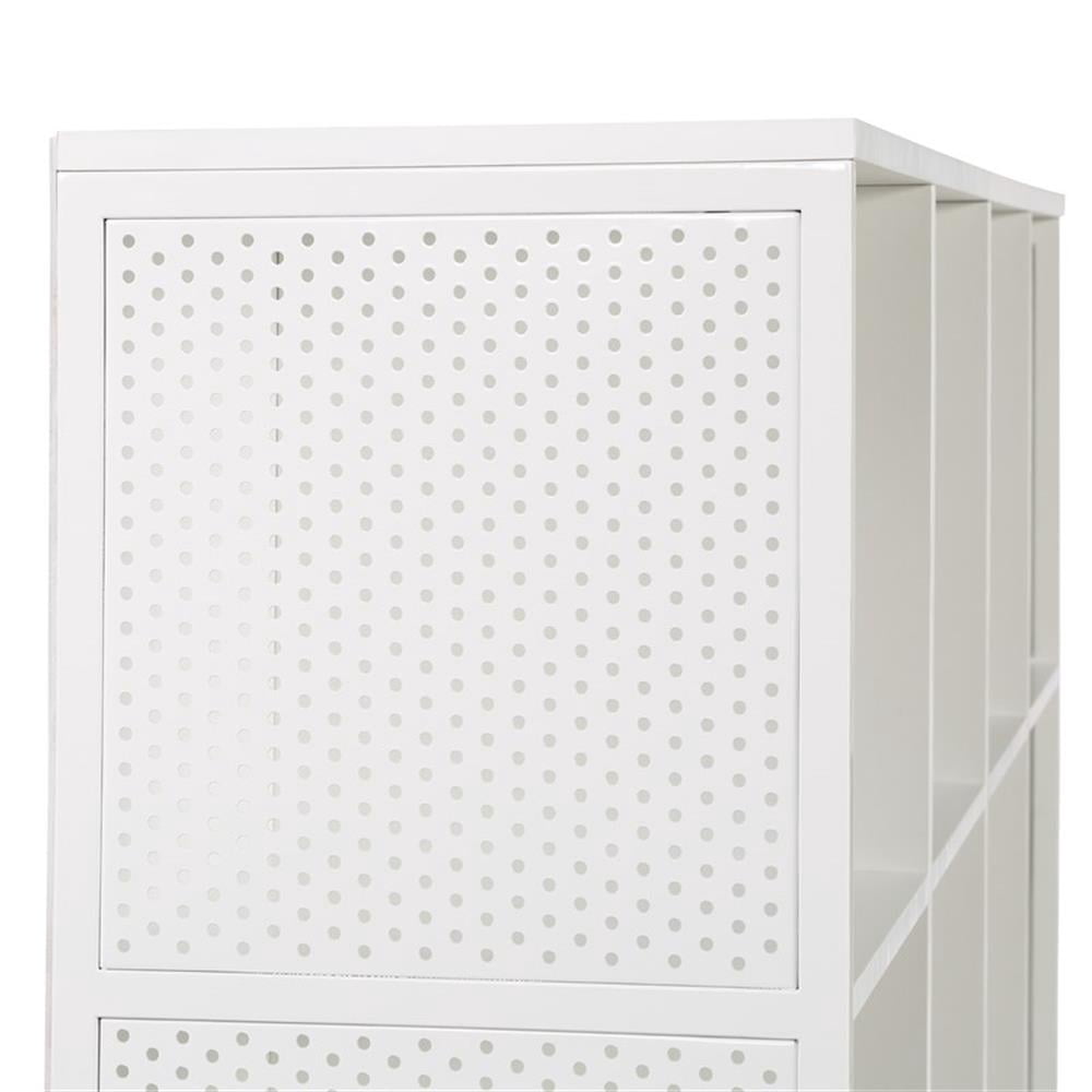 Ace 8 Cube Bookcase/Storage in White Engineered Wood
