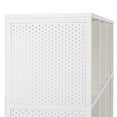 thumbnail image 3 of Scranton & Co Industrial 8-Cube Bookshelf with Metal Frame in White, 3 of 9