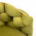 thumbnail image 3 of KOSSMAI Upholstered Side Dining Accent Chair Armchair with Gold Metal Leg For Living Room Bed Room Olive Green, 3 of 5