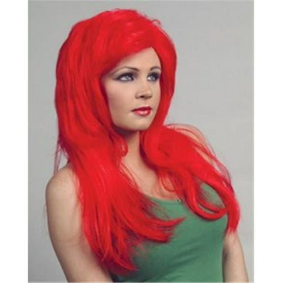 Alicia International 00118 RED DELUXE MERMAID Wig