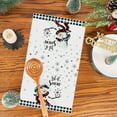 thumbnail image 5 of Mouliraty Christmas Kitchen Towels, 19X16 Inchin, Kitchen Dishes Towels Merry Christmas Winter Drying Cloth Tea Towels for Cooking and Baking, for Holiday Xmas Home Gift Supplies, A, 5 of 6