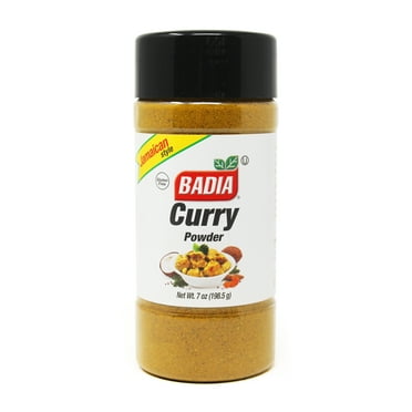 Badia Curry Powder, Spices & Seasoning, 7 oz Bottle