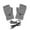 Gray, variant on Lolmot Women's USB Heated Gloves,Heated Winter Gloves 3 Heating Levels,Washable Winter Hands Warm Laptop Gloves Knitted Heating Warmer Full & Half Fingerless Gloves Typing Gloves, Best Winter Gifts