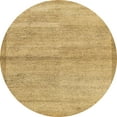thumbnail image 1 of Ahgly Company Indoor Round Abstract Chrome Gold Yellow Abstract Area Rugs, 4' Round, 1 of 6