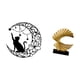 thumbnail image 5 of Arte de pared,Estatua decorativa de pared de gato negro de metal,Escultura de pared de metal minimalista con adorno de pared,Escultura de ola del océano,Escultura de ola de océano,regalo, 5 of 8