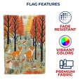 thumbnail image 5 of America Forever Autumn Foxes Garden Flag, 12.5 x 18 inches Double Sided, Woodland Foxes Forest Flag, Fall Foliage Animals, Outdoor Seasonal Flags for Yard, Lawn, Garden Decor, 5 of 5