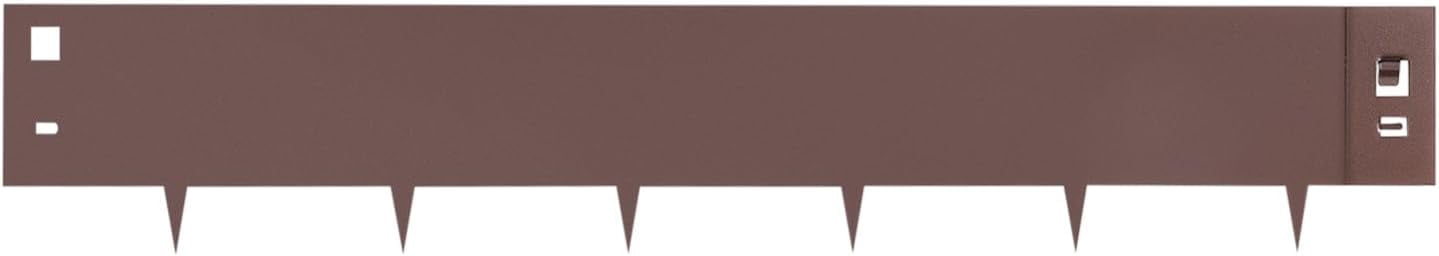 Miumaeov Brown Steel Lawn Edging, 5PCS 4"x39" Garden Metal Landscape Edging Border for Garden, Yard