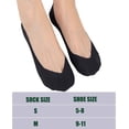 thumbnail image 4 of CAILDANL Womens No Show Thin Socks Cotton Nylon Low Cut Liner Non Slip hidden Invisible Socks for Flats Sneaker 4-6 pack, 4 of 7
