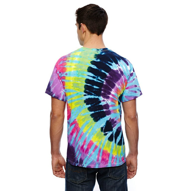 CD100 Tie-Dye Adult 5.4 oz. 100% Cotton T-Shirt Flag-XL