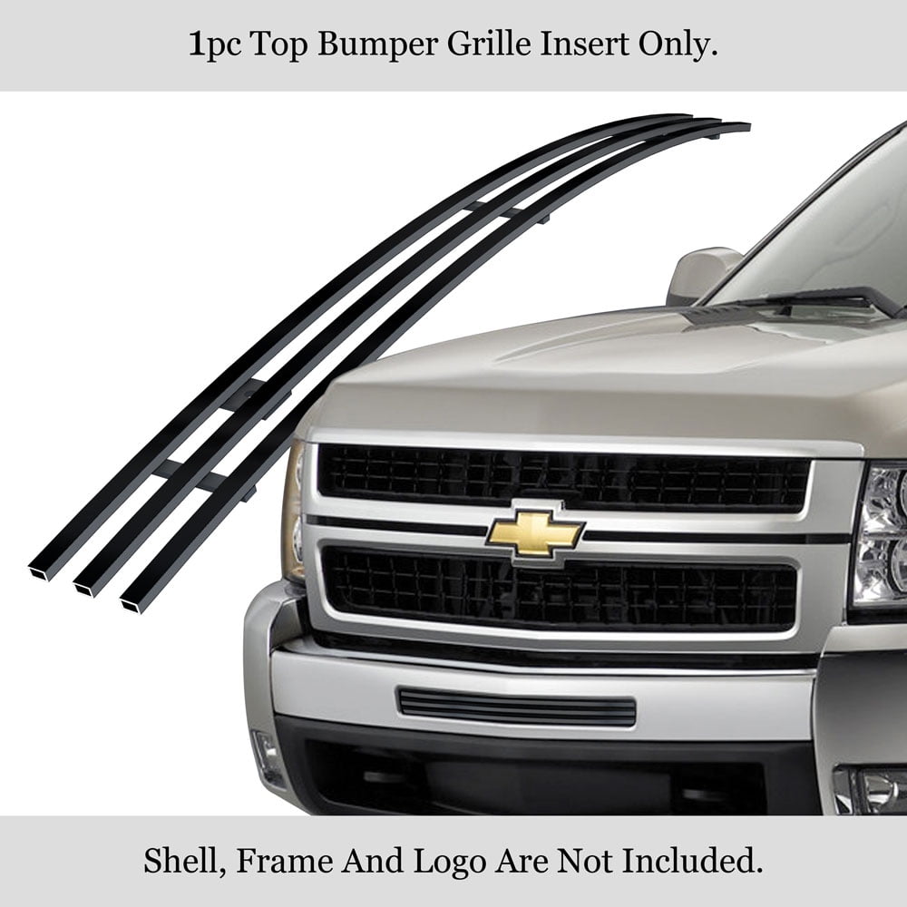 APS Compatible with 03-06 Chevy Silverado 1500 2500 Bumper Billet Grille Combo C87944A