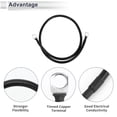 thumbnail image 4 of Cable de inversor de batería universal de 1 Pc Unique Bargains 3/8" terminal 2.5FT 5 AWG negro de cobre estañado, 4 of 7