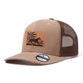 thumbnail image 3 of Vergiac Tiger In Floral Graphic Leather Patch Trucker Hat, Men Adjustable Breathable Mesh Baseball Cap for Outdoor Travel Daily Casual Outfits, 3 of 6
