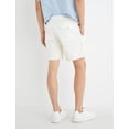 thumbnail image 4 of Denim Shorts Elastic Waist Buttoned Pocket Detailed Folded Leg, 4 of 6