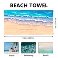 thumbnail image 3 of LYEAA Beach Towels Microfiber 80x160cm Sandproof Bath Towel Beach Blanket Hawaiian Seaside Sitting Blanket Lightweight Multi-Purpose Towel for Travel Vacation Swimming Pool, 3 of 6