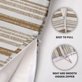 thumbnail image 4 of Brown Striped Pillow Covers 18x18 Set of 2 Modern Stripes Textured Print Decorative Throw Pillow Cases Outdoor Boho Farmhouse Decoration for Sofa Couch Bed, 4 of 5