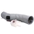 thumbnail image 2 of Cat Tunnel Toy 3-Way Foldable Pet Playhouse Crinkle Paper Bell Durable Oxford Cloth Animal Tunnel Kittens/Rabbits/Guinea Pigs 2 of 10