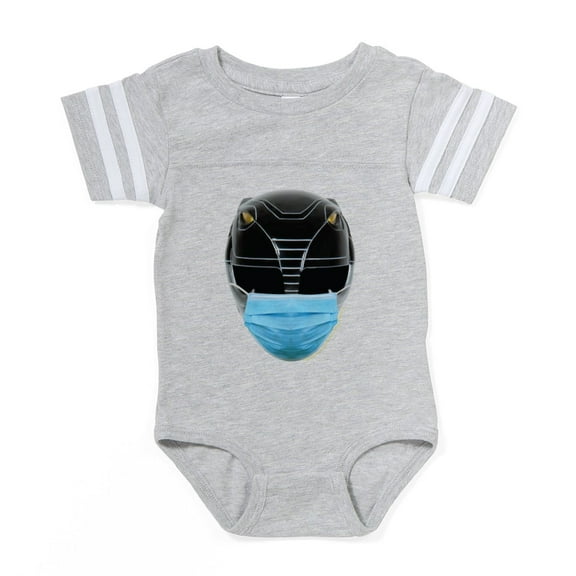 CafePress - Power Rangers Black Ranger - Cute Infant Baby Football Bodysuit