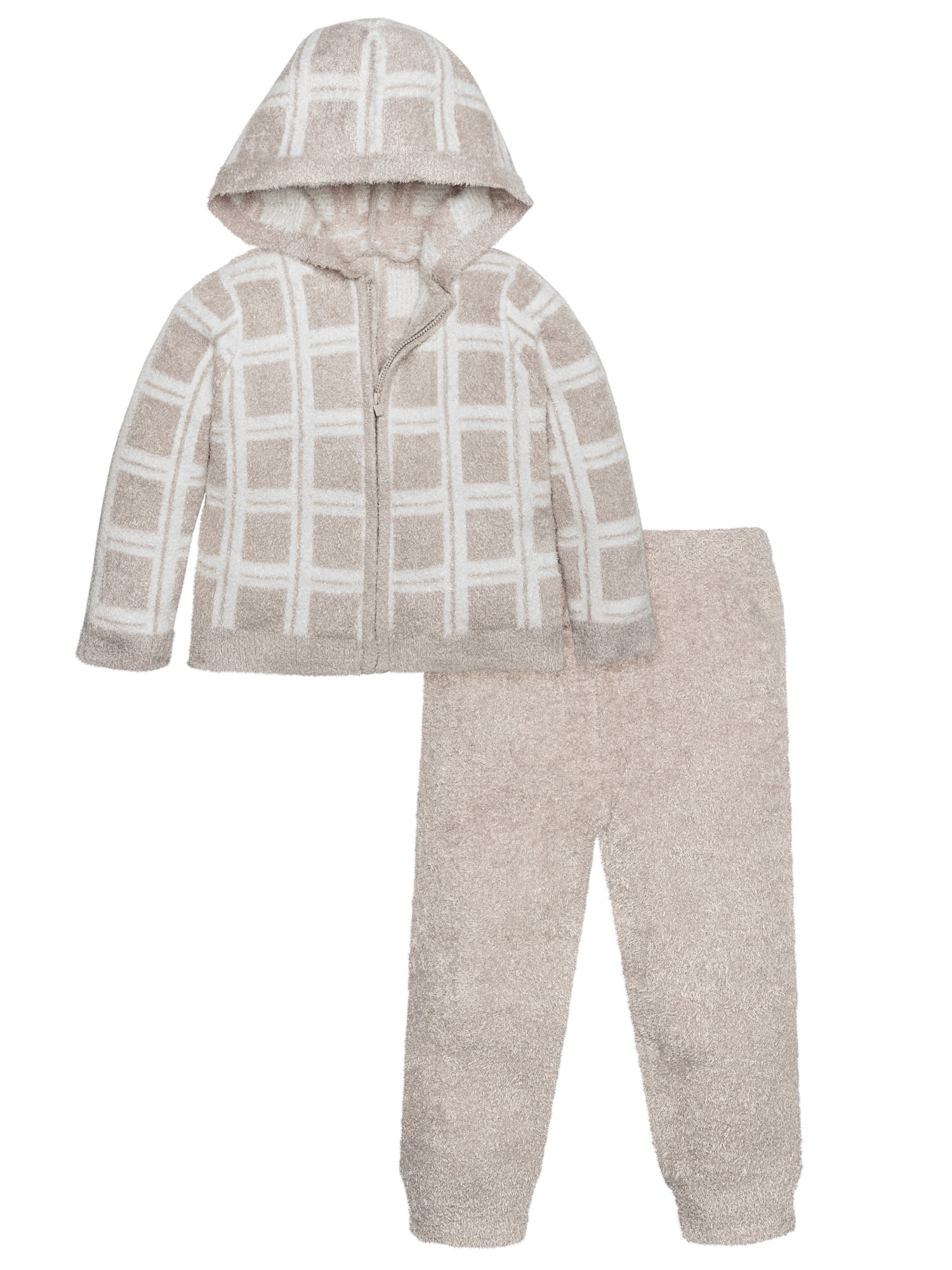 Modern Moments By Gerber Toddler Unisex Cozy Zip up Hoodie & Jogger, 2-Piece Outfit Set, 12M - 5T