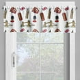 thumbnail image 2 of Ambesonne London Window Valance, Big Ben Tower Bridge UK, 54" X 18", Violet Blue Sand Brown, 2 of 5