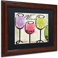 thumbnail image 2 of Trademark Fine Art "Wine Tasting III" Canvas Art by Color Bakery Black Matte, Wood Frame, 2 of 4