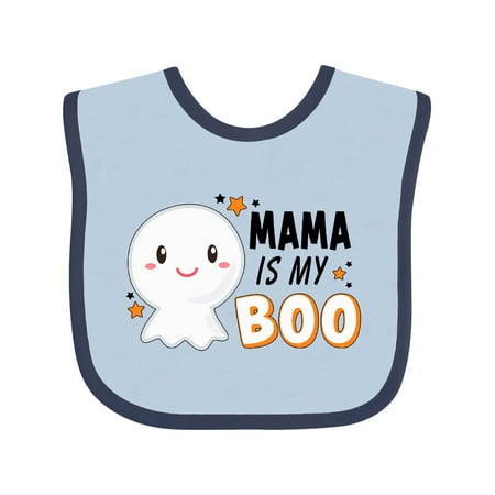 

Inktastic Mama is My Boo with Cute Ghost Gift Baby Boy or Baby Girl Bib