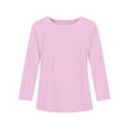 thumbnail image 5 of Garbnen Long Sleeve Shirts for Teen Girls Crewneck Pink T Shirts for Girls Basic Fall Preppy Cute Teen Girl Clothes 9-10 Years, 5 of 5