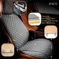 thumbnail image 2 of IVICY Faux Linen Front Car Seat Cover – Durable, Non-Slip Seat Protector for Cars – 1 Unit, Cool Gray, 2 of 16