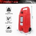 thumbnail image 3 of imerelez 34 Gallon Gas Caddy With Wheels, Fuel Transfer Tank Gasoline Diesel Can,Fuel Storage Tank For Automobiles ATV Car Mowers Tractors Boat Motorcycle(Red), 3 of 8