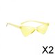 thumbnail image 1 of 2x Gafas de Sol de Gafas de Sol Triangulares Gafas Sin Marco Teñidas Gafas de Conducción de Moda Gafas para Vacaciones en La Playa Compras 2 piezas, 1 of 10