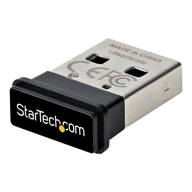 StarTech USBA-BLUETOOTH-V5-C2 USB Bluetooth 5.0 Adapter, Wireless Dongle for PC & Computer - Black