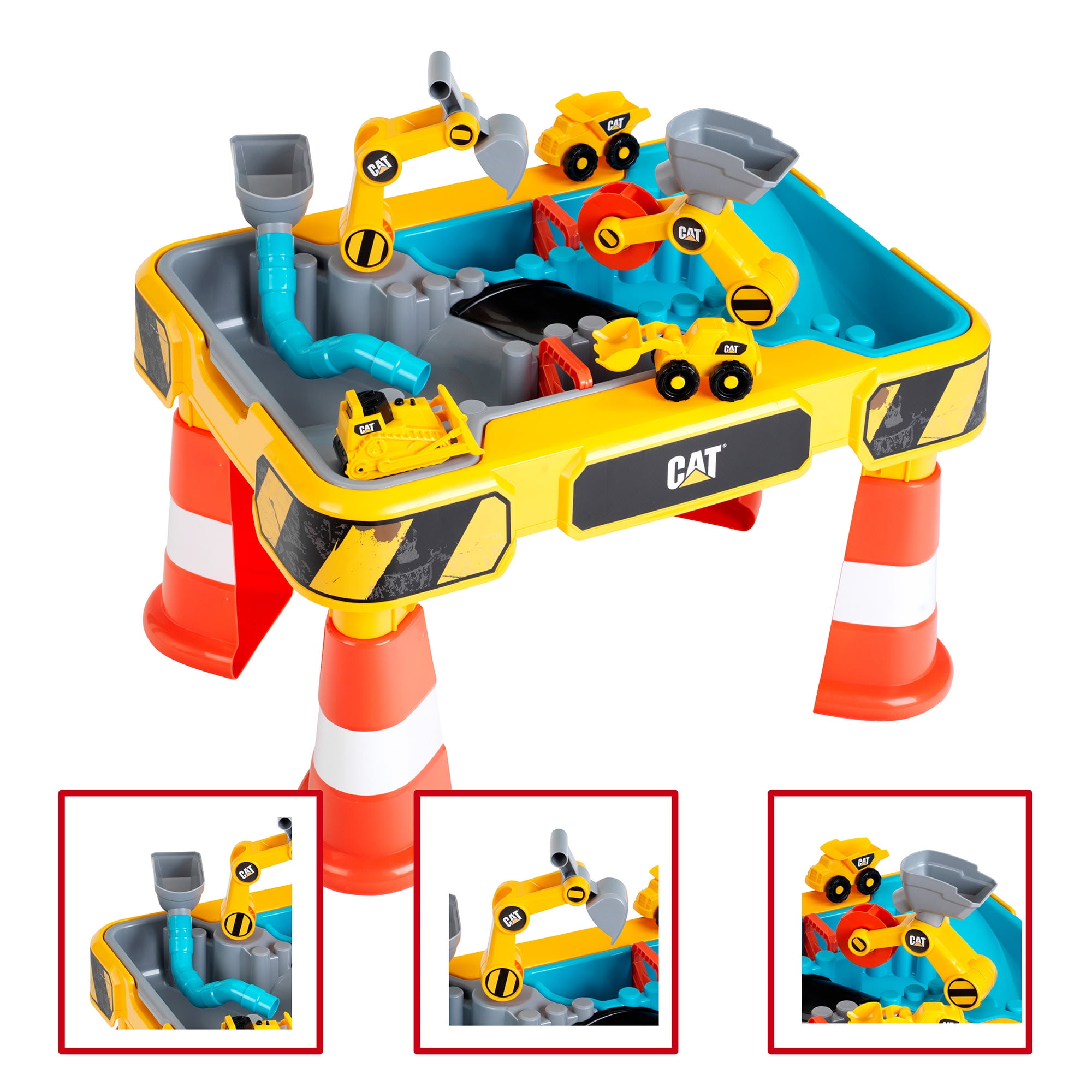 CAT: Sand and Water Play Table, Kids Pretend Play, Construction Toys, Ages 18 Months+
