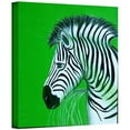 thumbnail image 2 of Lindsey Janich "Zebras Green" Gallery-Wrapped Canvas, 2 of 2