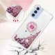 thumbnail image 3 of Funda para Samsung Galaxy A25 5G con Brillo Líquido Flotante, Purpurina, Parachoques y Anillo Giratorio Soporte, 3 of 5