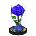 thumbnail image 2 of Margarine Rose and Preserved Rose in Glass Dome, Made from Artificial Preserved Flowers, Roses Never Withered Gift for Her, Valentine's, Mother's Day, Birthday (with Gift Box), 2 of 7