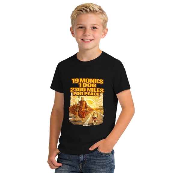 FINALGANG Boys Kids TShirts Casual Cartoon Graphic Loose Fit Top Short Sleeve CrewNeck Lightweight Tees For Daily Wear Classic Top